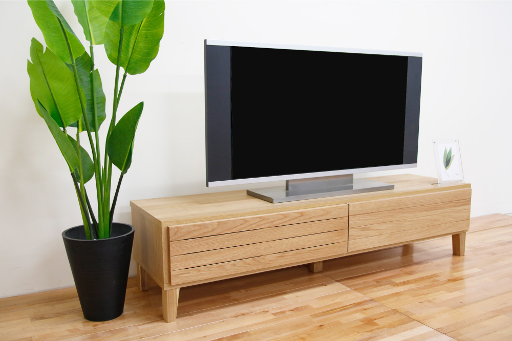 じゅんぺい 丸田木工 ペンネ TVボード 129,800円大川家具テレビ台 フェント 幅160 テレビボード ホワイトオーク | テレビボード | 丸田