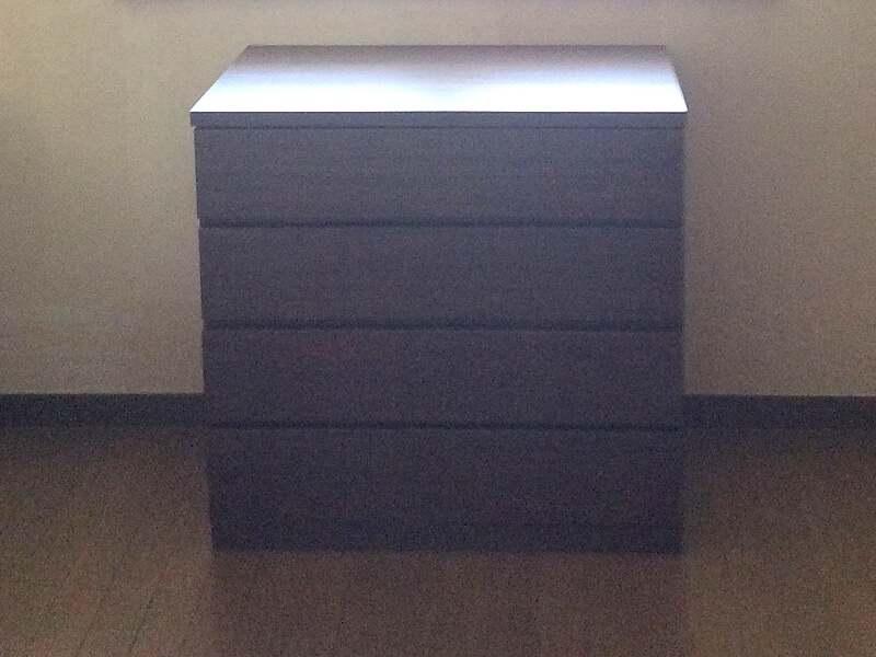 フィット(ウォールナット)80-4段(奥行44cm)