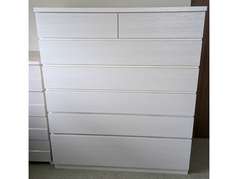シルフ 幅102-6段チェスト ホワイト